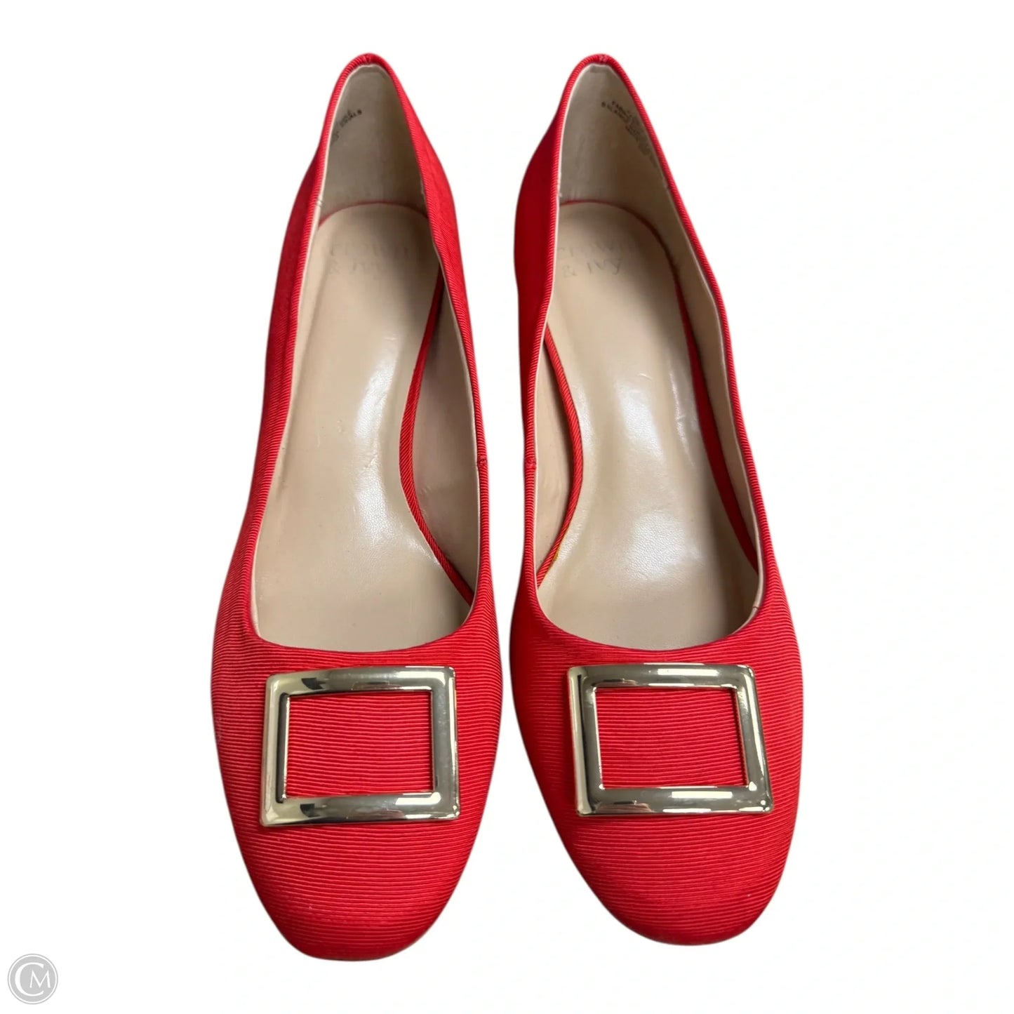 Shoes Heels Block By Crown And Ivy In Gold & Red, Size: 10