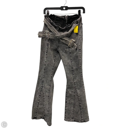 Jeans Flared By Shein In Grey, Size: 10