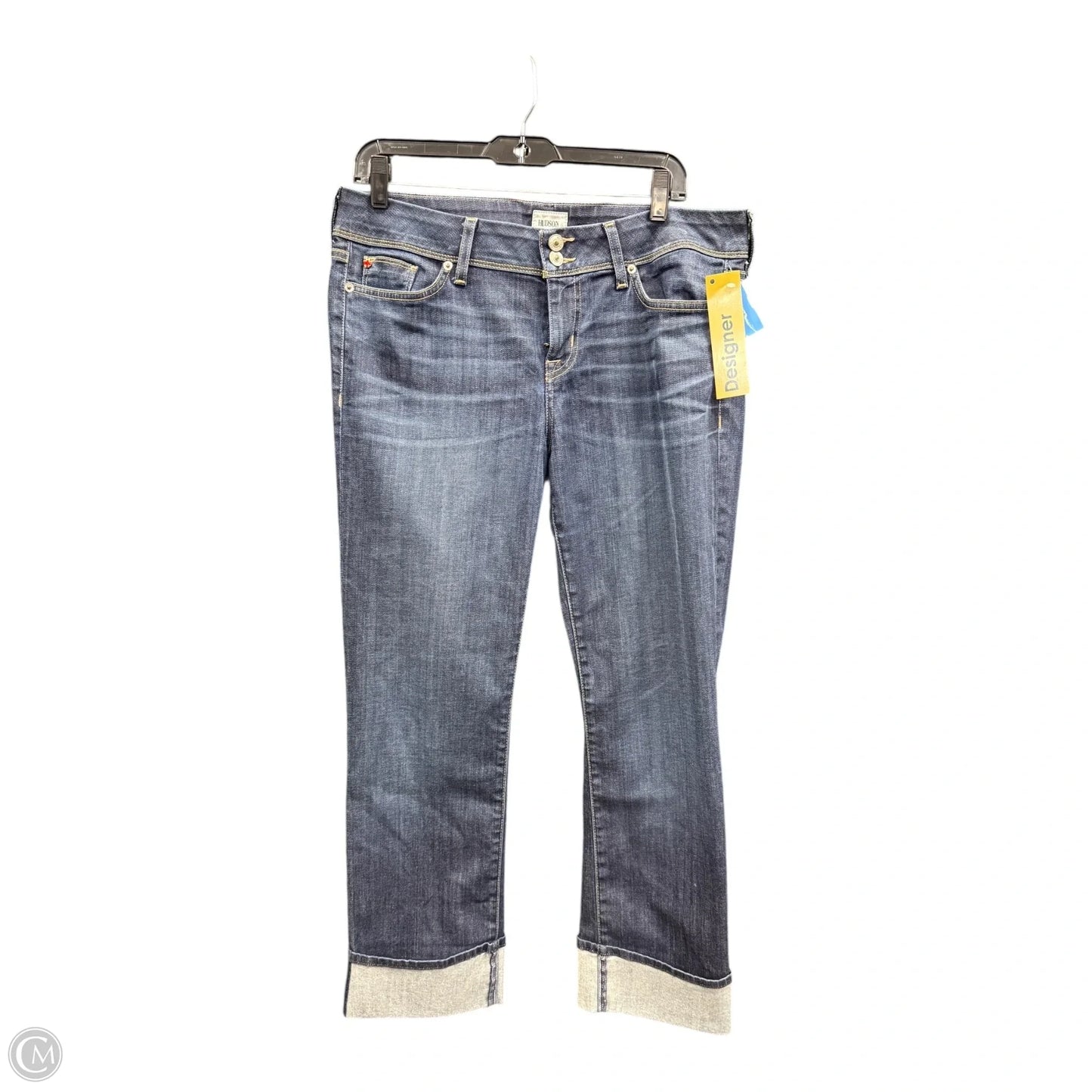 Jeans Straight By Hudson In Blue, Size: 14