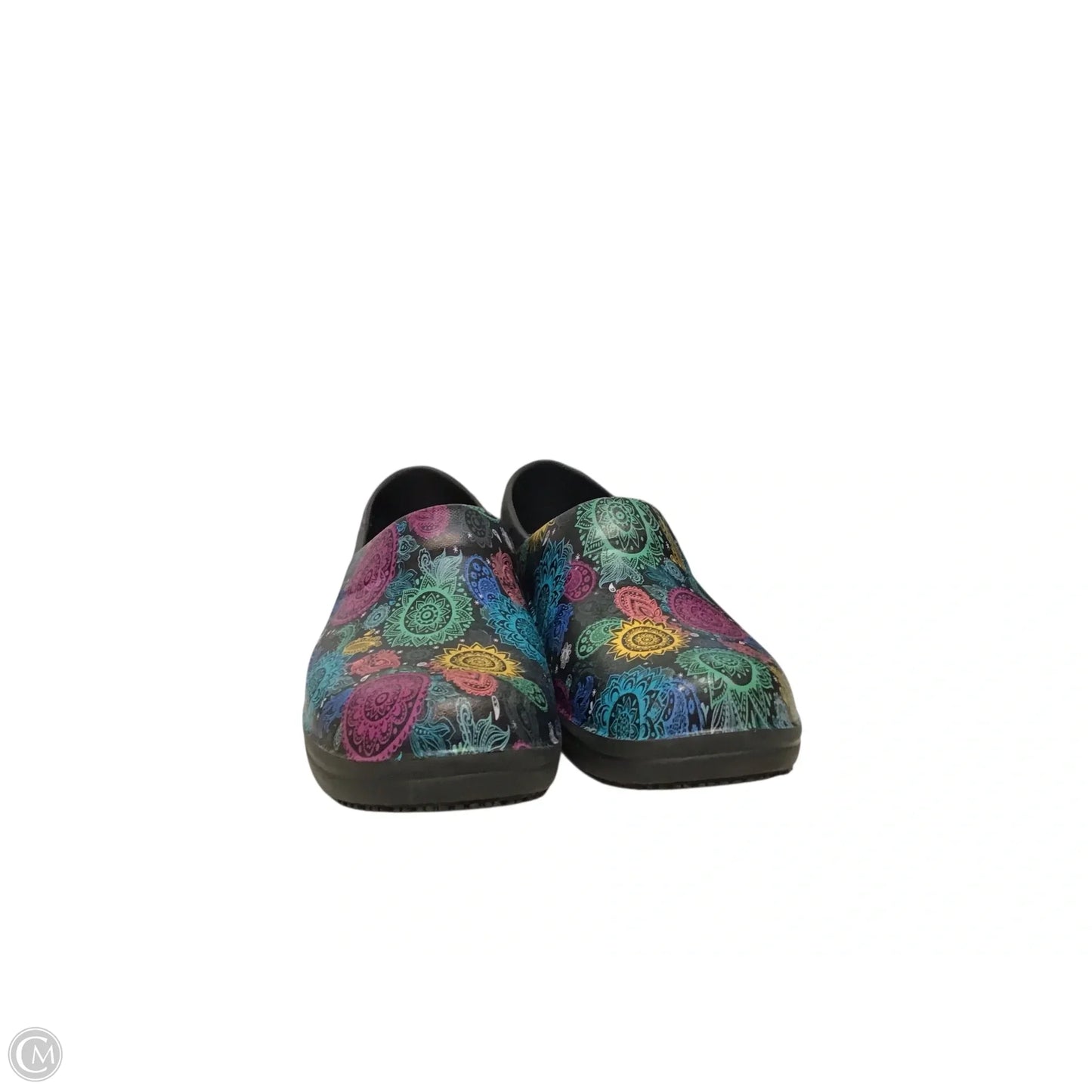 Shoes Flats By Crocs In Floral Print, Size: 9