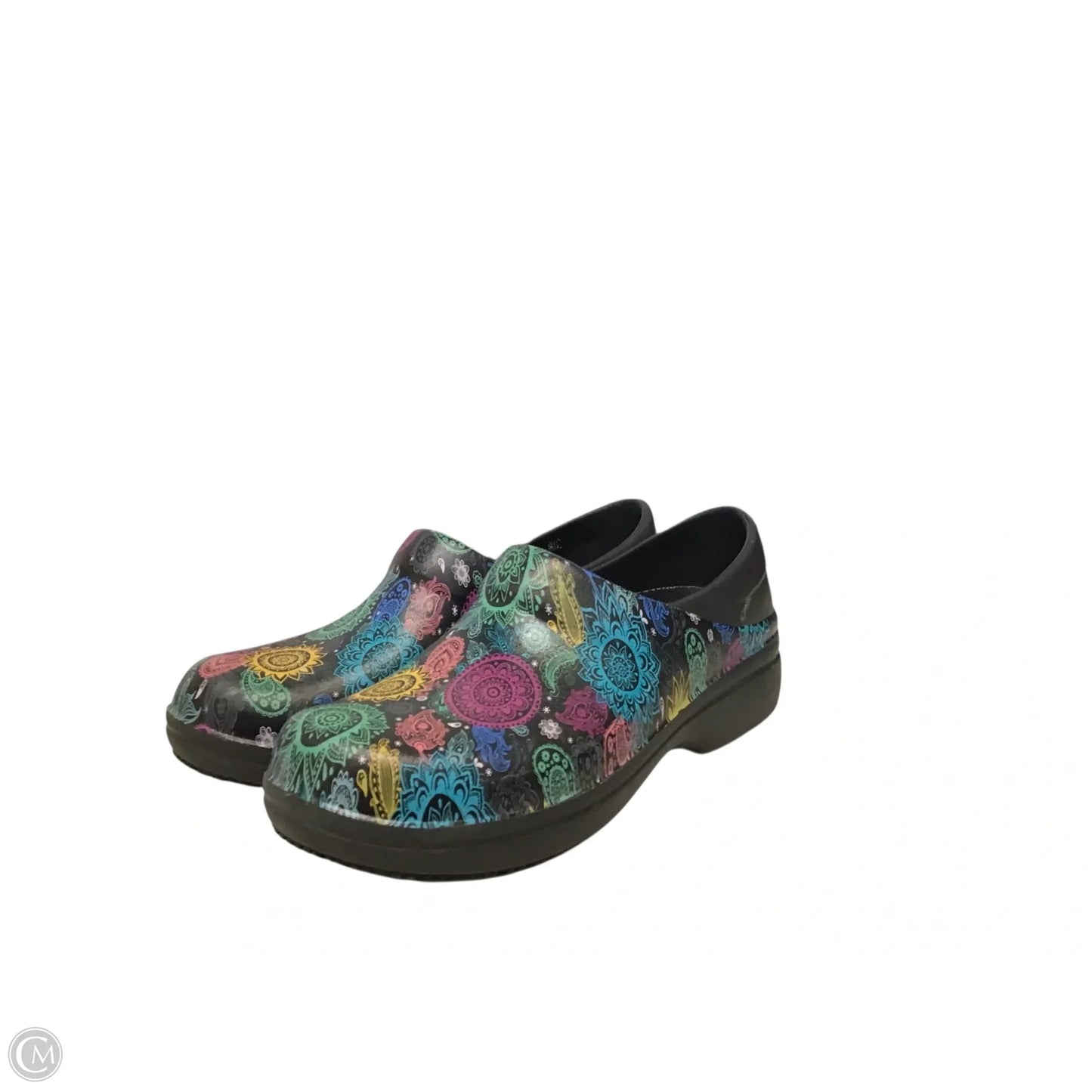 Shoes Flats By Crocs In Floral Print, Size: 9