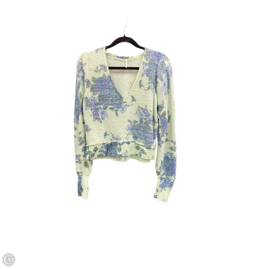 Sweater By Free People In Floral Print, Size: Sp