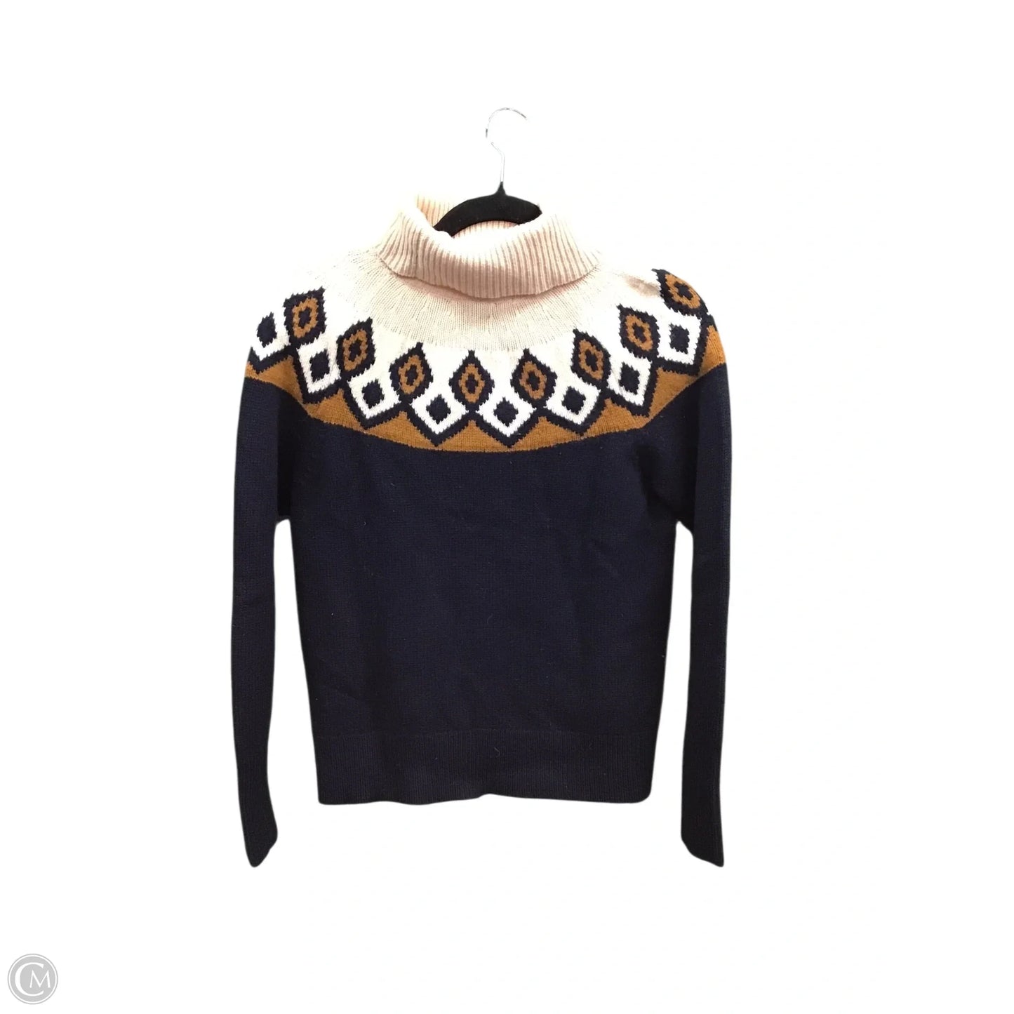 Sweater By J. Crew In Blue & Orange, Size: S
