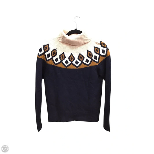 Sweater By J. Crew In Blue & Orange, Size: S