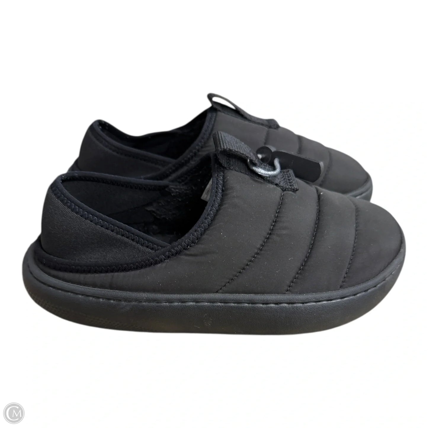 Shoes Flats By Crocs In Black, Size: 5