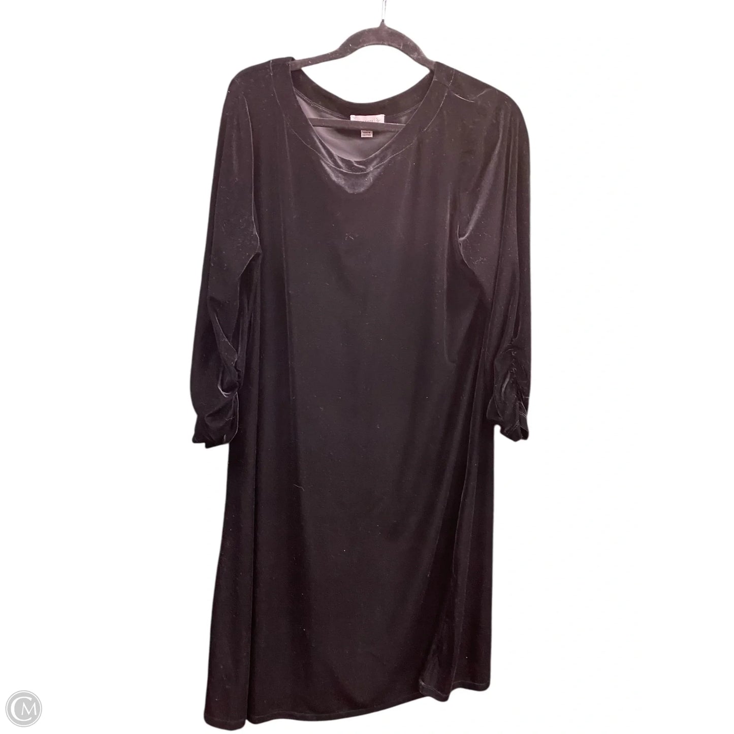 Dress Party Midi By Susan Graver In Black, Size: L