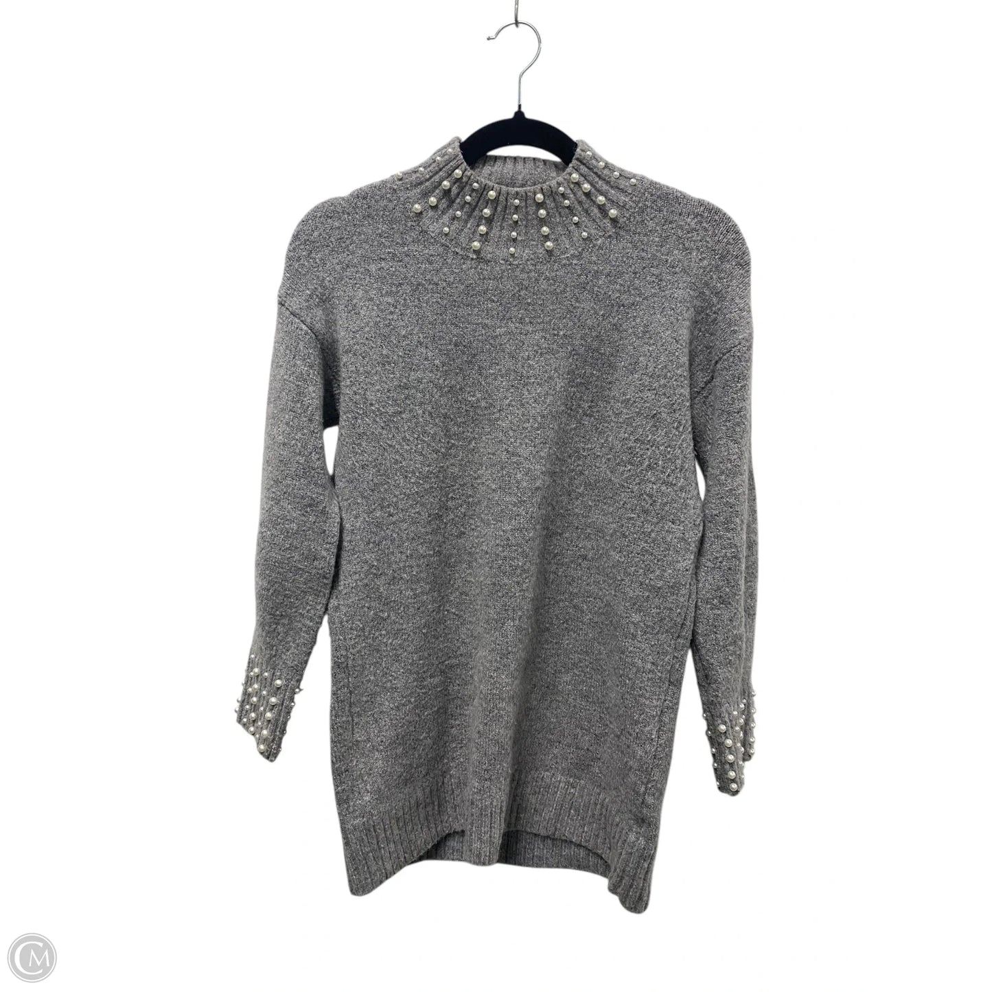 Sweater By Dreamers In Cream & Grey, Size: S
