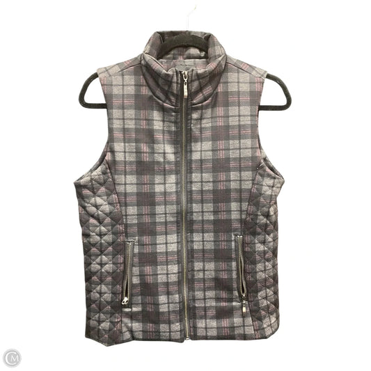 Vest Puffer & Quilted By Clothes Mentor In Plaid Pattern, Size: S