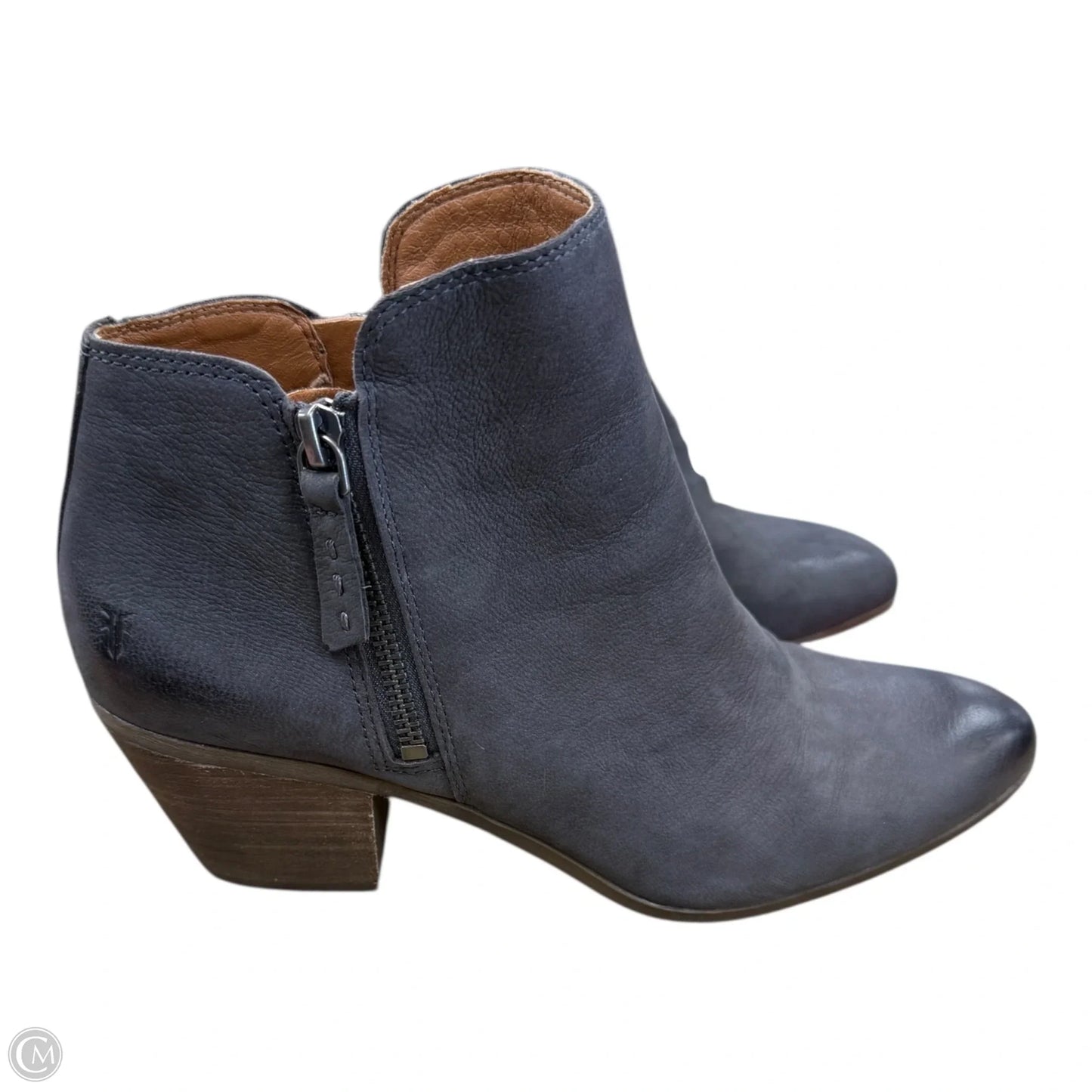 Boots Designer By Frye In Grey, Size: 9