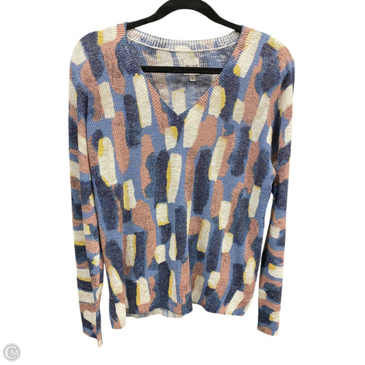 Top Long Sleeve By Nic + Zoe In Geometric Pattern, Size: S