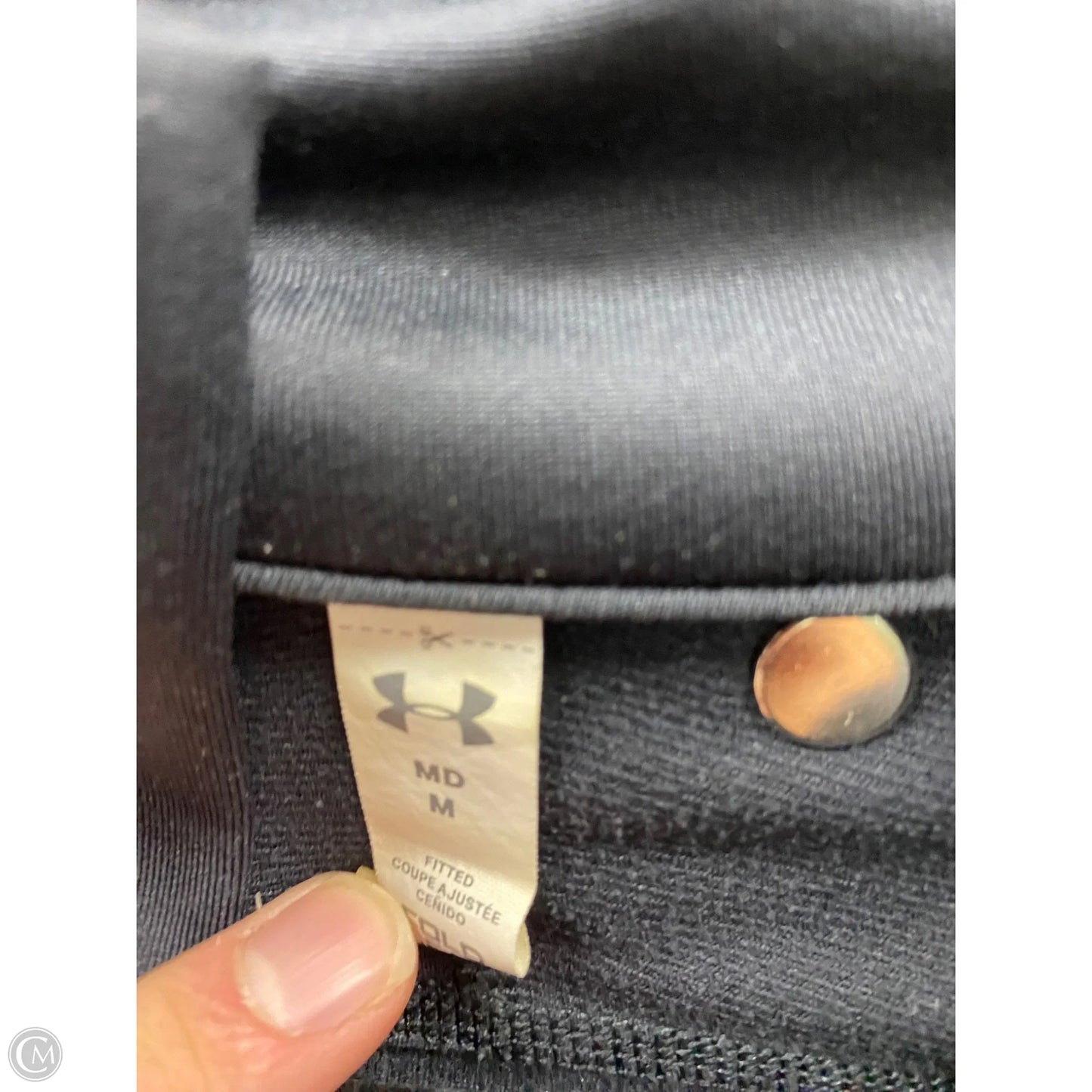 Athletic Jacket By Under Armour In Black, Size: M