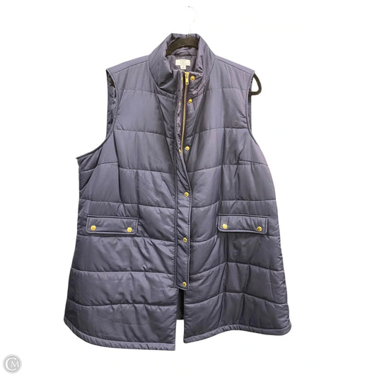 Vest Puffer & Quilted By Crown And Ivy In Navy, Size: 3x