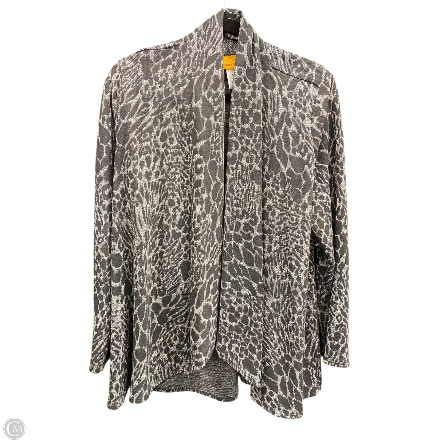 Cardigan By Ruby Rd In Animal Print, Size: L