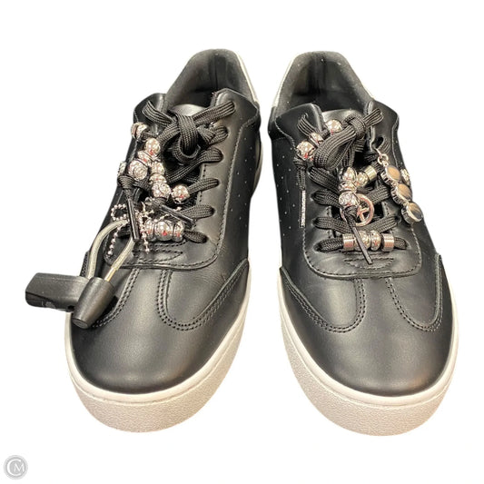 Shoes Sneakers By Michael By Michael Kors In Black & Silver, Size: 8.5