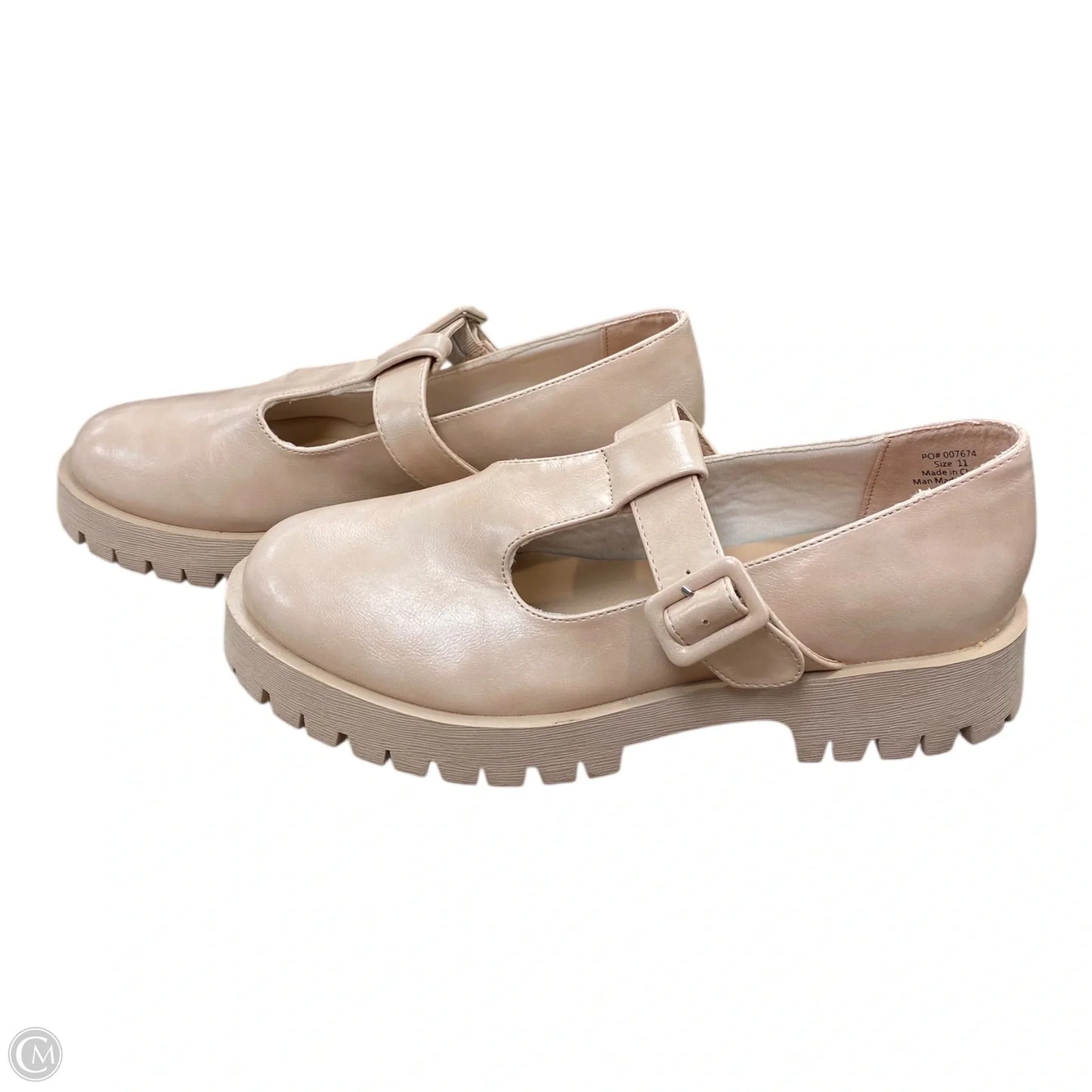 Shoes Heels Platform By Journee In Peach, Size: 11