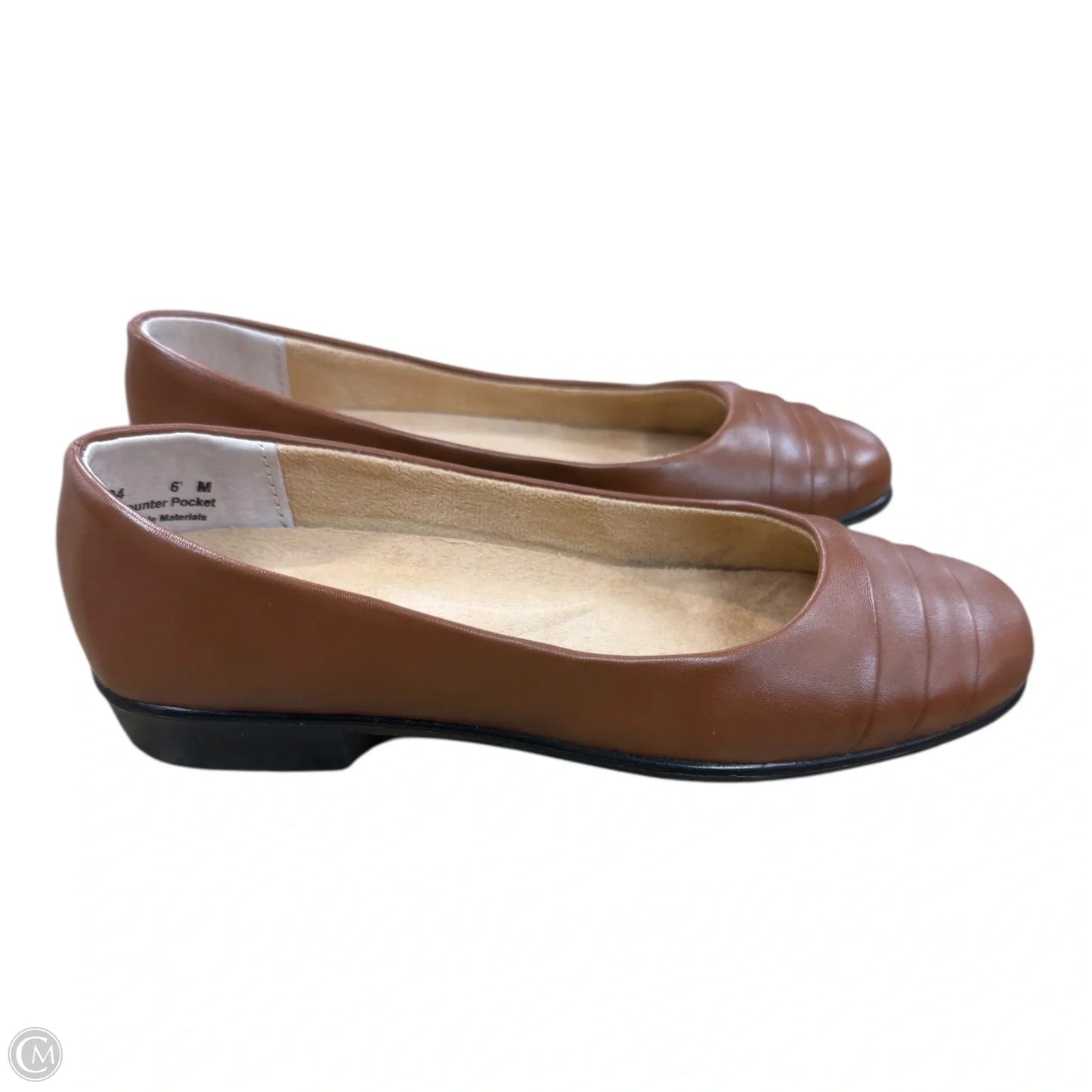 Shoes Flats By Easy Street In Brown, Size: 6