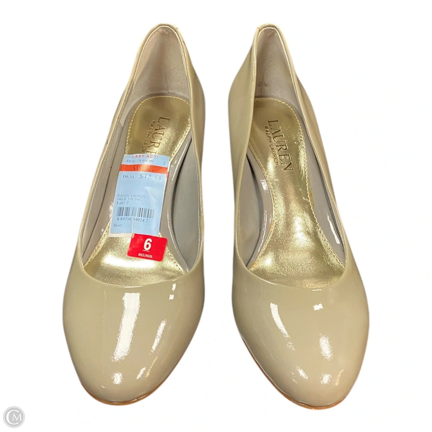 Shoes Heels Block By Lauren By Ralph Lauren In Taupe, Size: 6