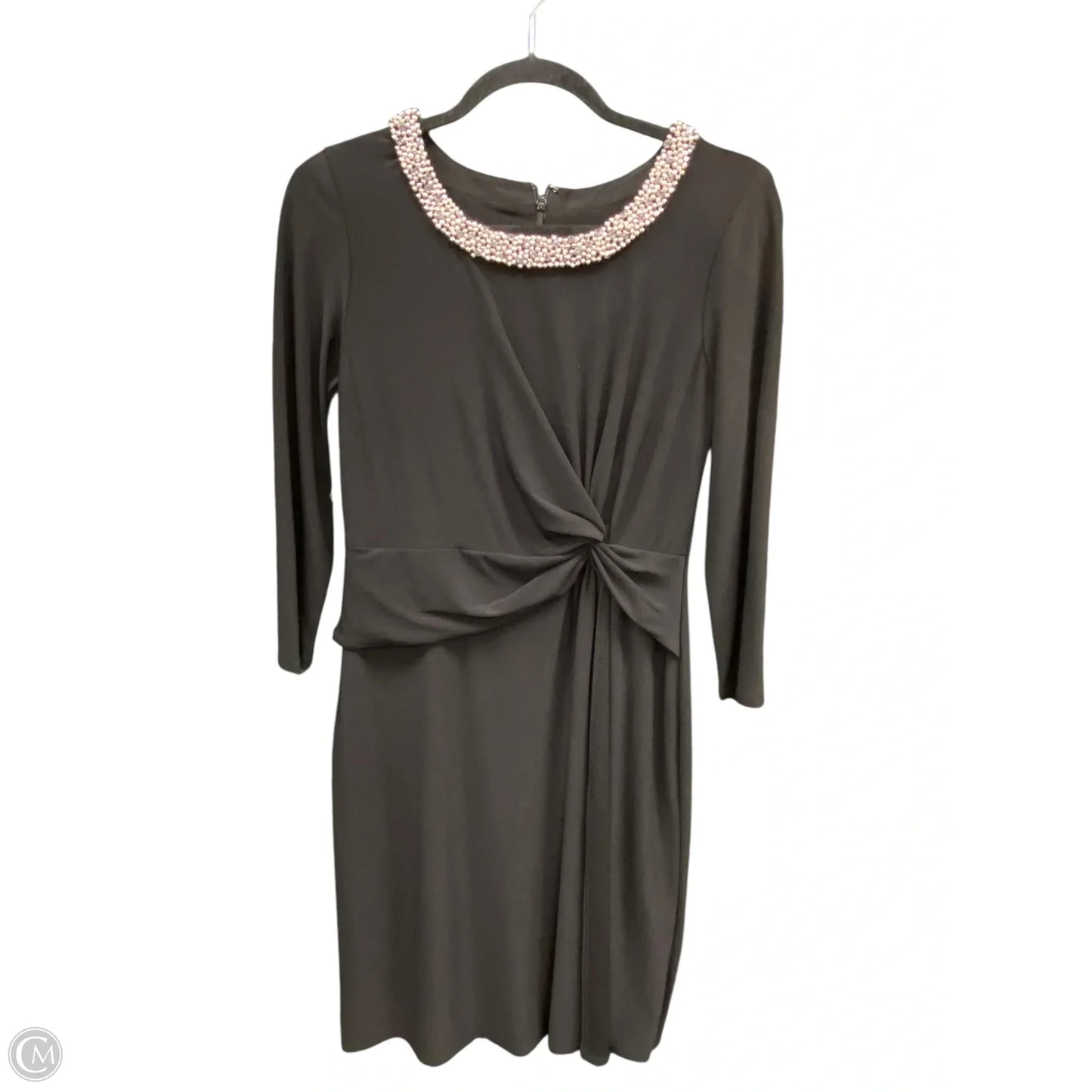 Dress Party Short By Anne Klein In Black & Silver, Size: 4