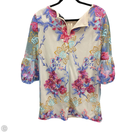 Dress Casual Short By Eci In Floral Print, Size: 6