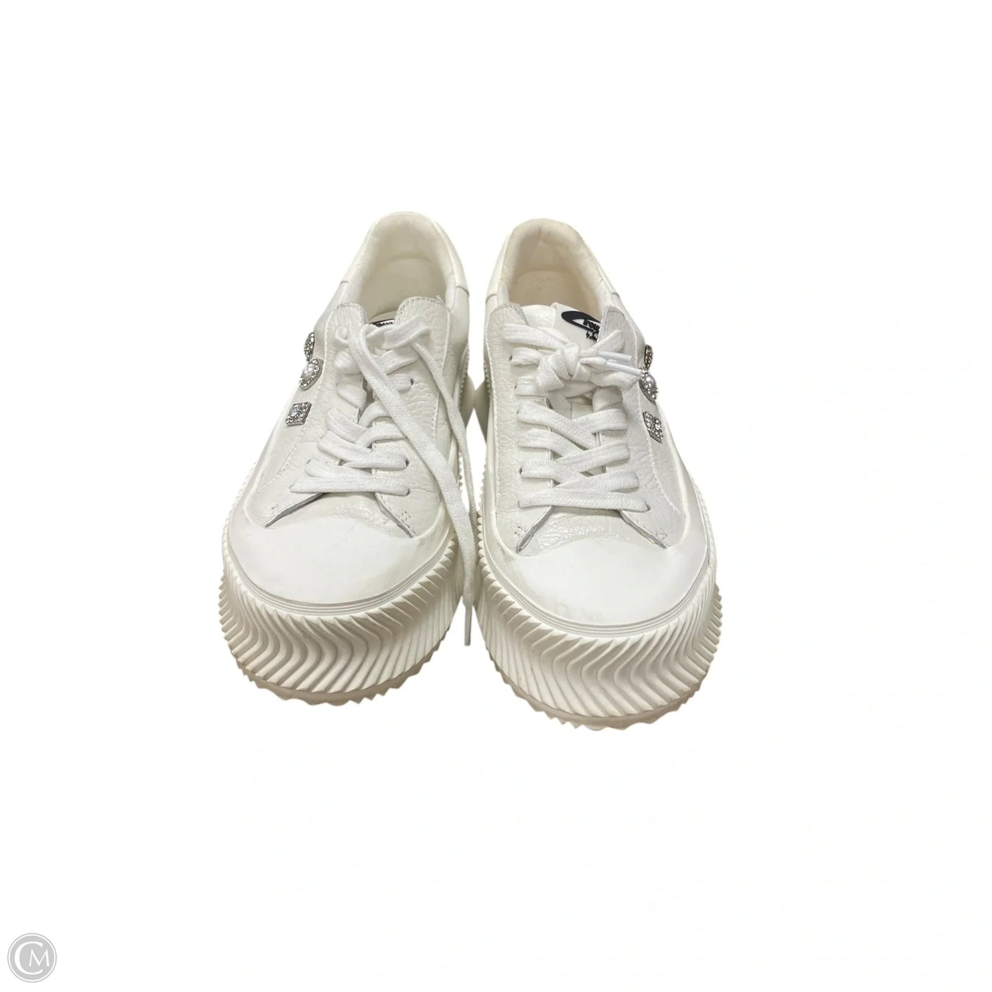 Shoes Sneakers By Sam Edelman In Silver & Yellow, Size: 8