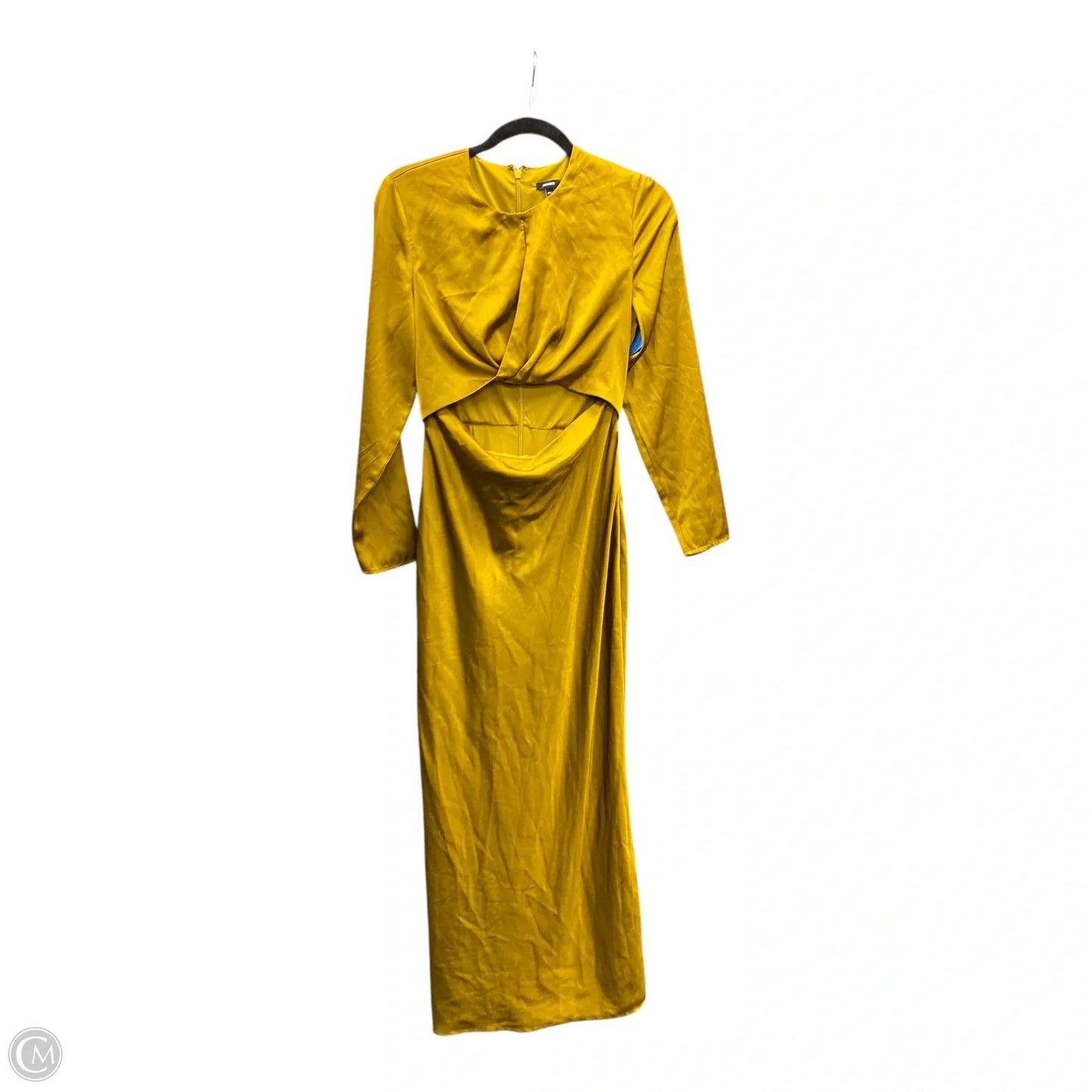 Dress Party Long By Express In Gold, Size: S