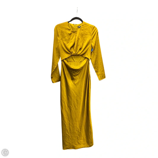 Dress Party Long By Express In Gold, Size: S