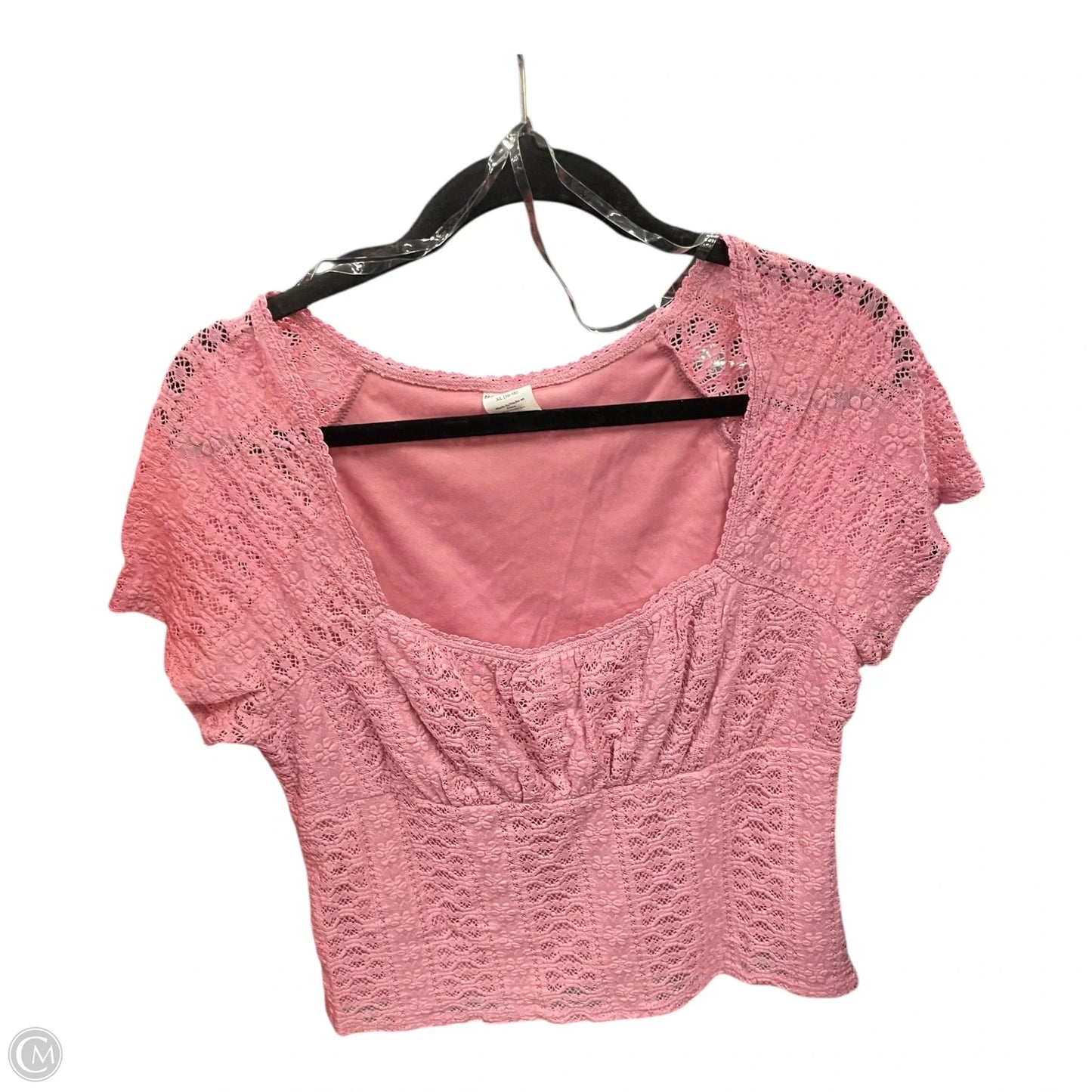 Top Short Sleeve By No Boundaries In Pink, Size: Xl