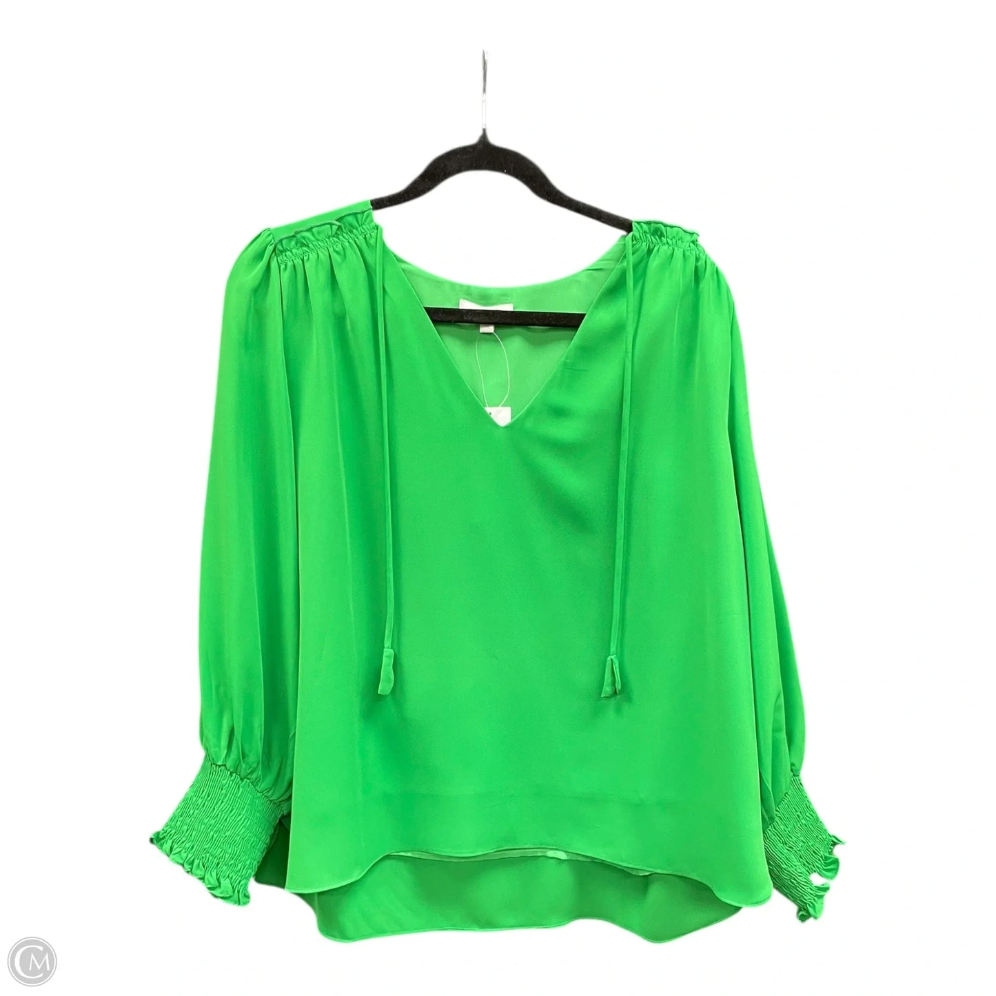 Blouse Long Sleeve By Jade In Green, Size: Xl