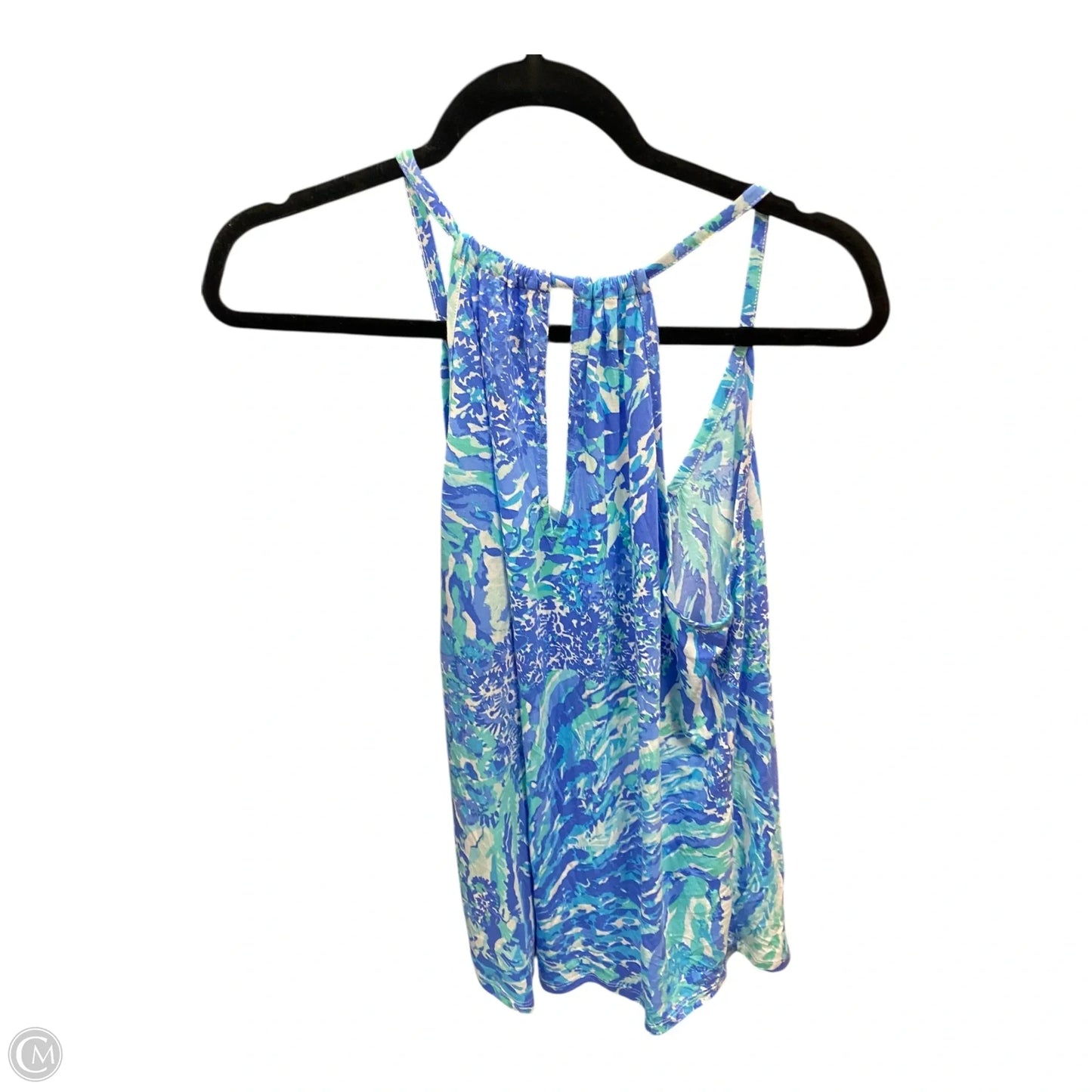 Tank Top Designer By Lilly Pulitzer In Blue & Green, Size: L