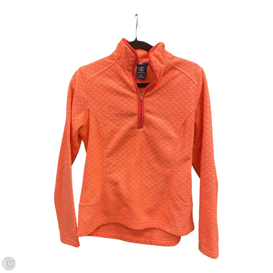 Jacket Fleece By Lands End In Orange, Size: S
