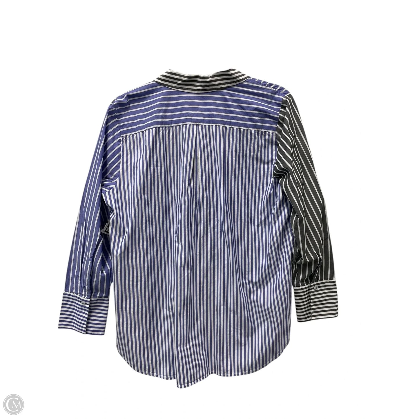 Blouse Long Sleeve By Talbots In Striped Pattern, Size: Lp