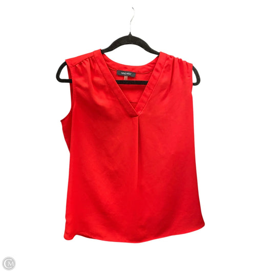 Top Sleeveless By Nine West In Red, Size: S