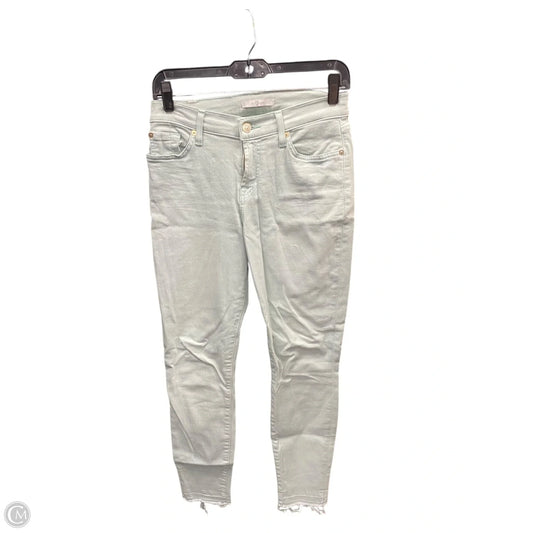 Jeans Skinny By 7 For All Mankind In Green, Size: 2