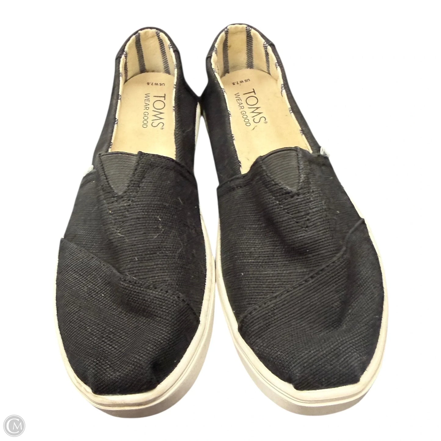 Shoes Flats By Toms In Black, Size: 7.5