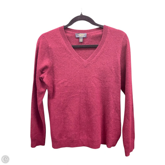 Sweater Cashmere By Charter Club In Maroon, Size: M