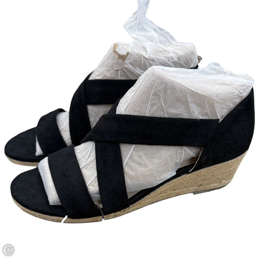 Sandals Heels Wedge By Life Stride In Black, Size: 10