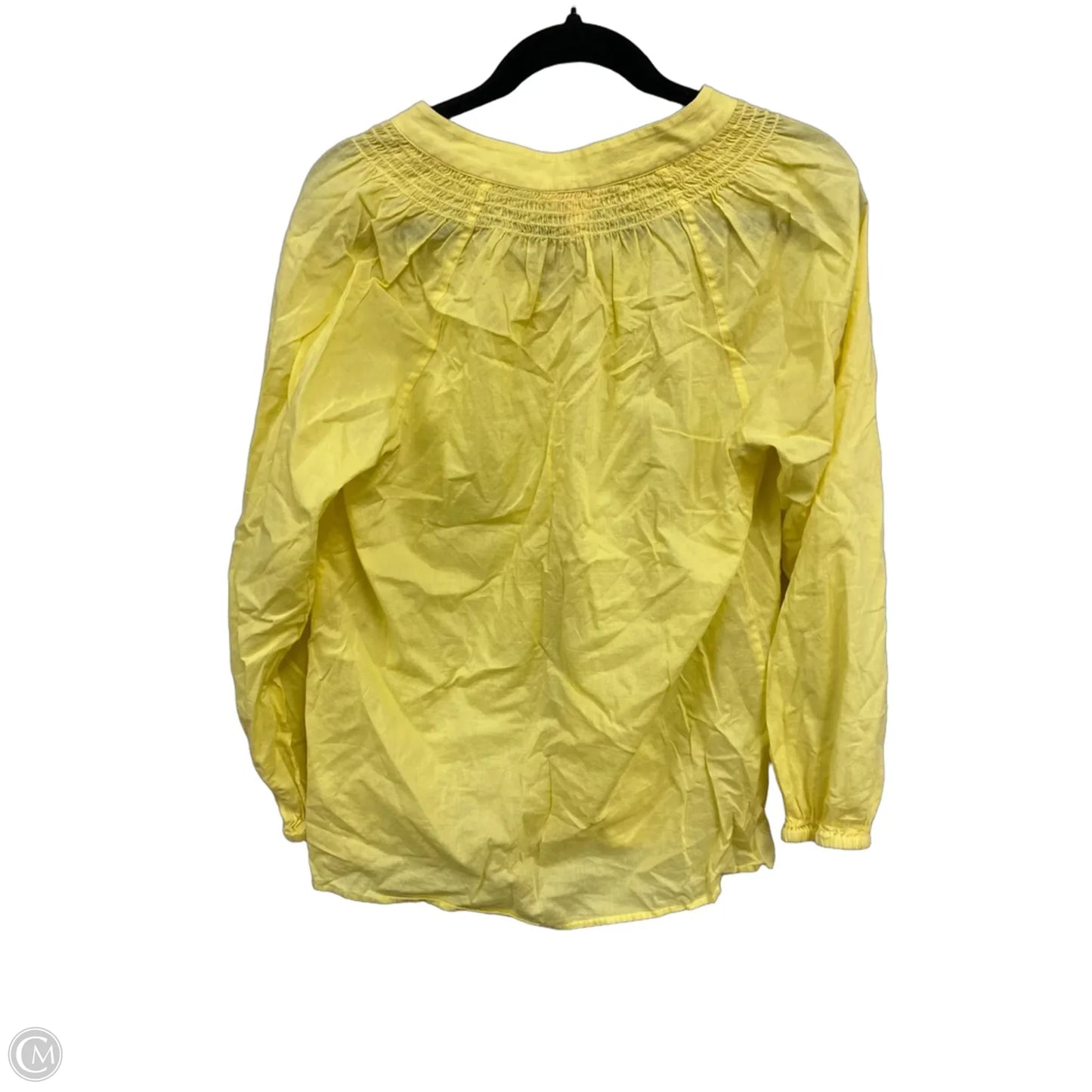 Top Long Sleeve Designer By Lilly Pulitzer In Yellow, Size: M