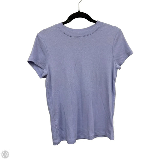 Top Short Sleeve Basic By A New Day In Purple, Size: L