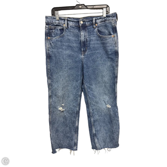 Jeans Wide Leg By Gap In Blue, Size: 12