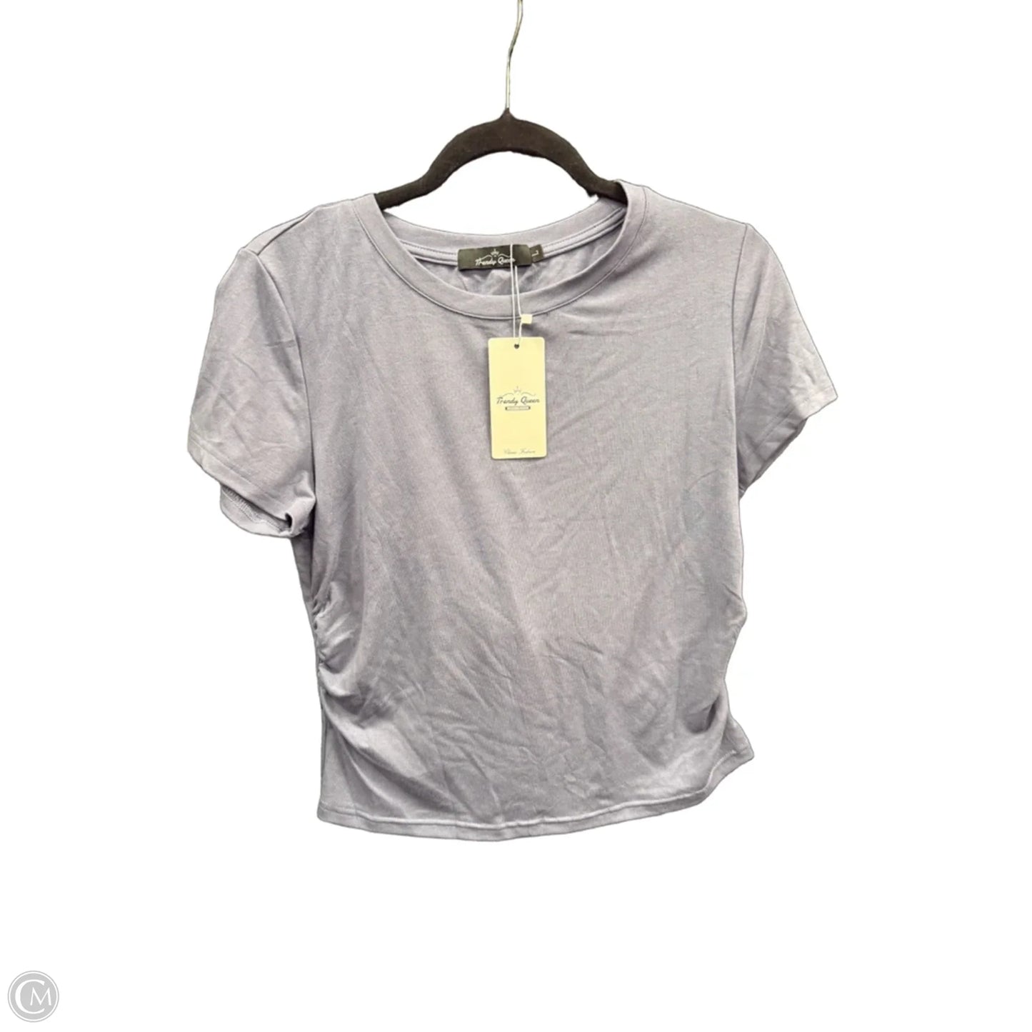 Top Short Sleeve By Trendy Queen In Blue, Size: L