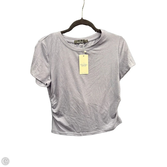 Top Short Sleeve By Trendy Queen In Blue, Size: L
