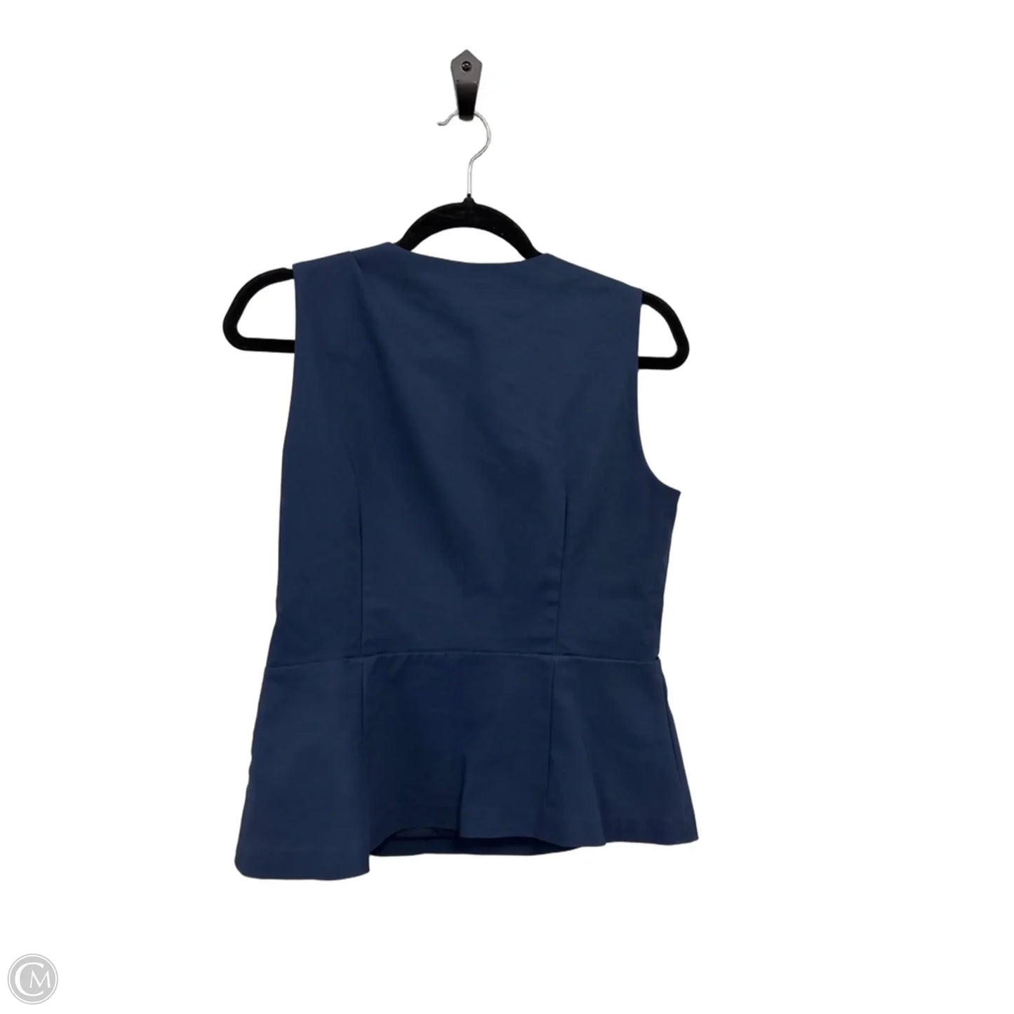 Blouse Sleeveless By Ann Taylor In Navy, Size: 8
