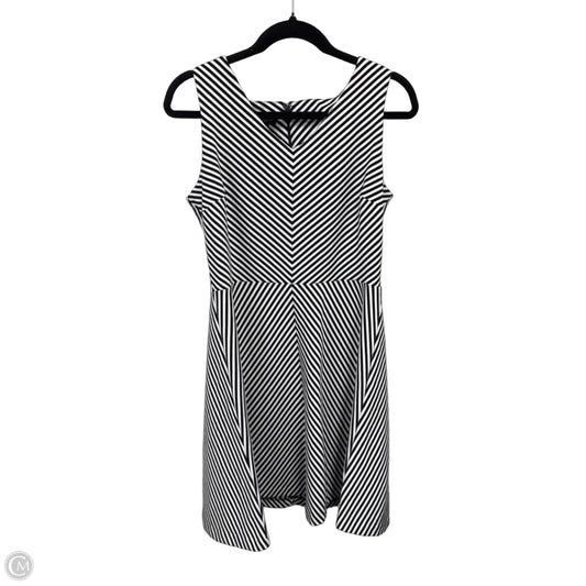 Dress Casual Midi By Talbots In Black & White, Size: Lp