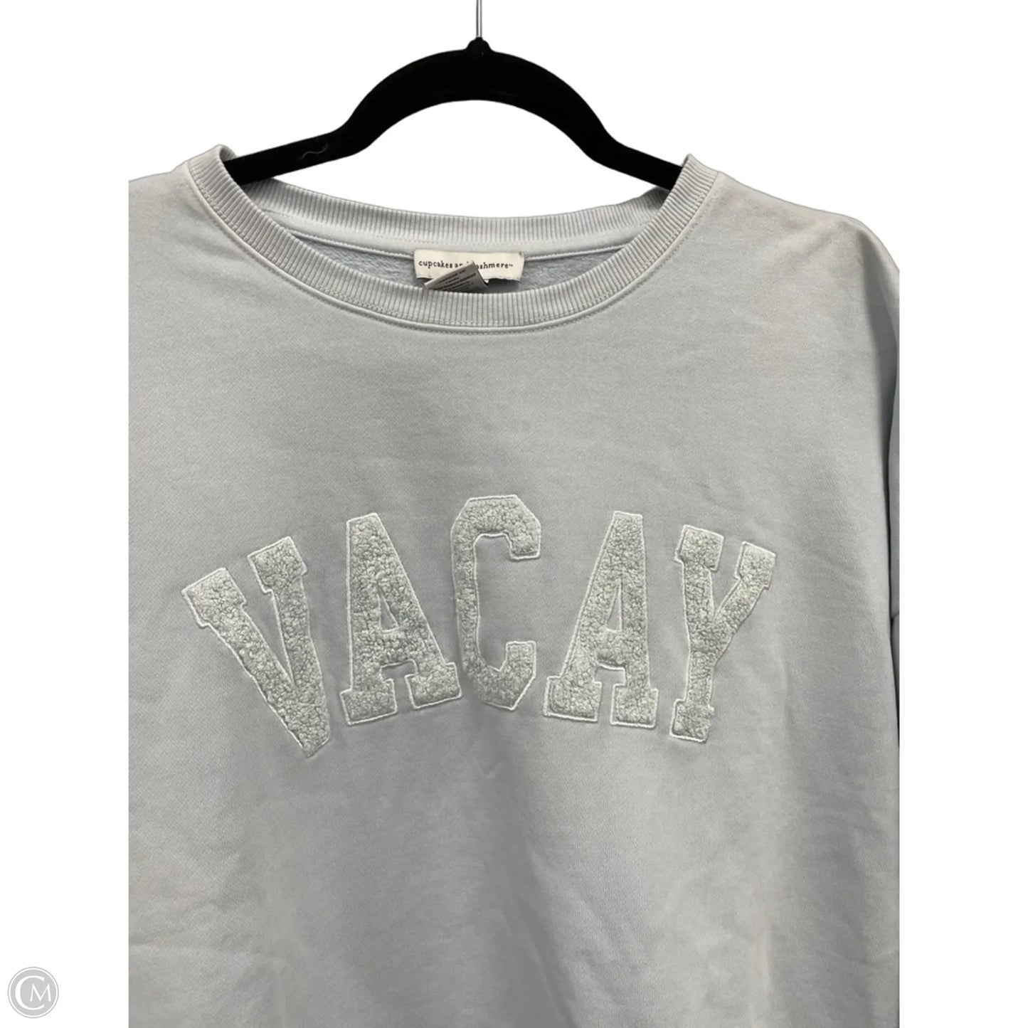 Sweatshirt Crewneck By Cupcakes And Cashmere In Blue, Size: M