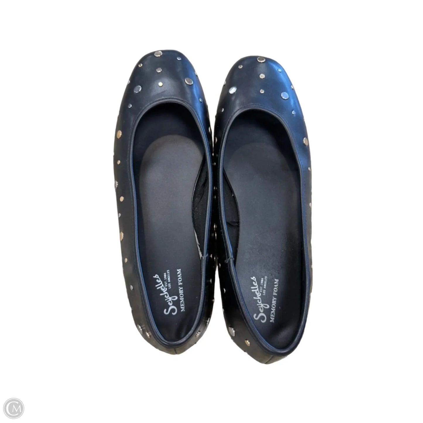 Shoes Flats By Seychelles In Black & Gold, Size: 10