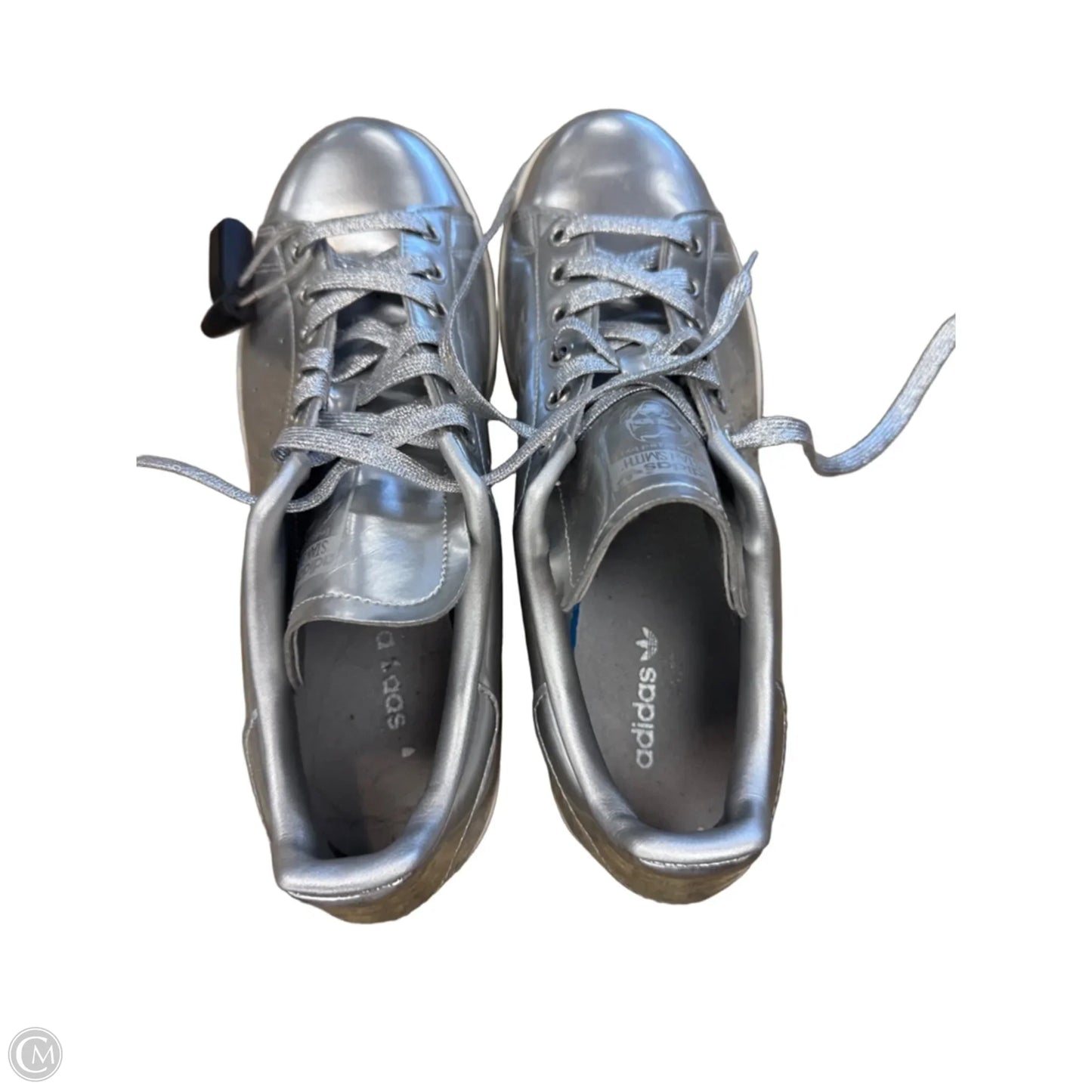 Shoes Sneakers By Adidas In Silver, Size: 11