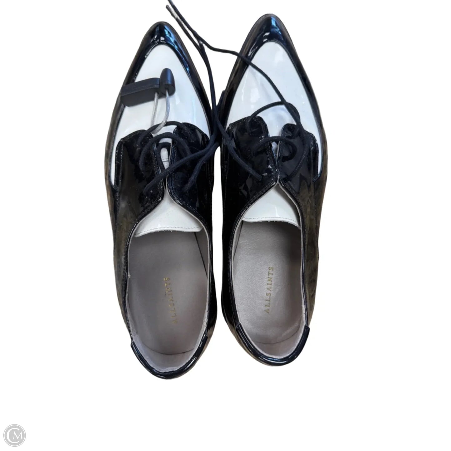 Shoes Designer By All Saints In Black & White, Size: 10
