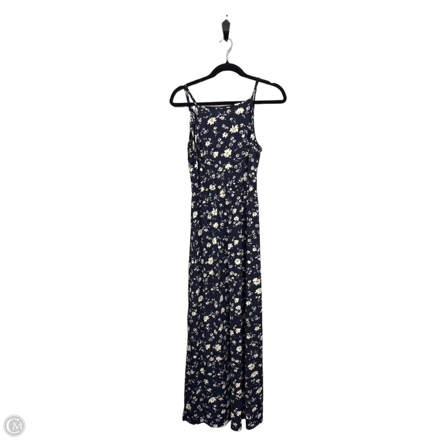 Dress Casual Maxi By Clothes Mentor In Blue & Cream, Size: M