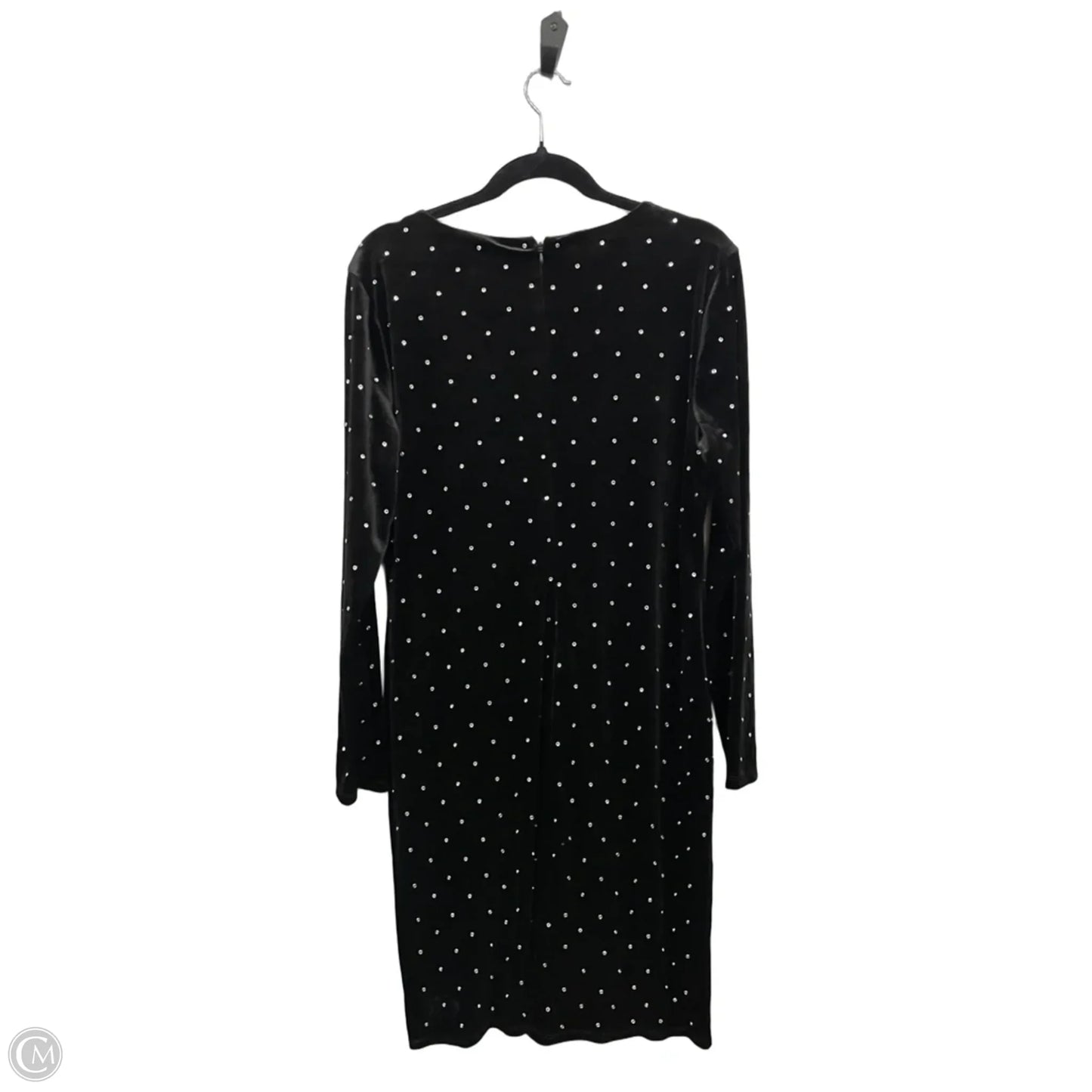 Dress Party Midi By Jennifer Lopez In Black & Silver, Size: Xl
