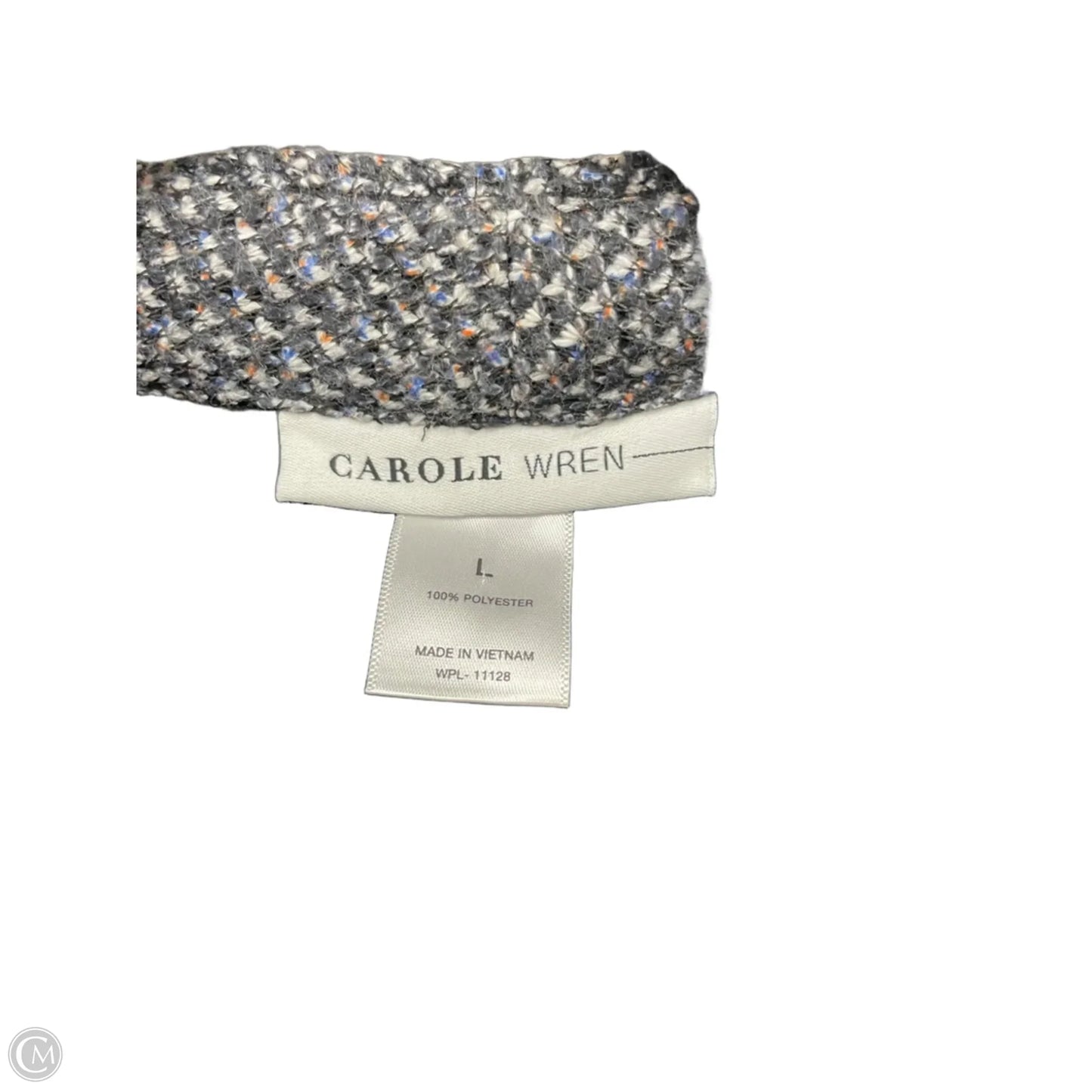 Blouse 3/4 Sleeve By Clothes Mentor In Black & Blue, Size: L